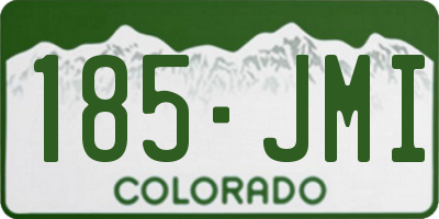 CO license plate 185JMI