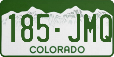 CO license plate 185JMQ