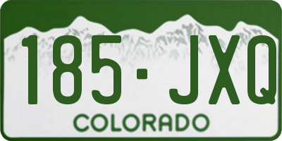 CO license plate 185JXQ