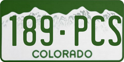 CO license plate 189PCS