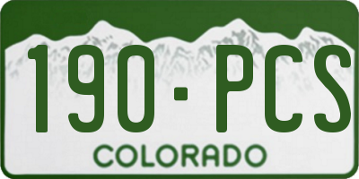 CO license plate 190PCS