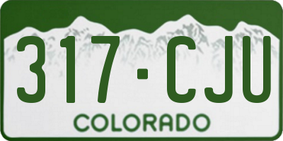 CO license plate 317CJU