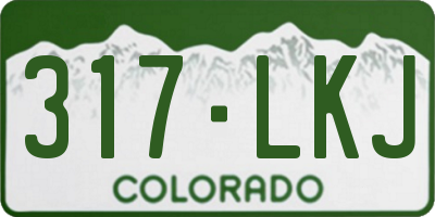 CO license plate 317LKJ