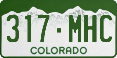 CO license plate 317MHC