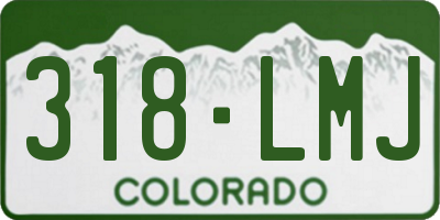 CO license plate 318LMJ