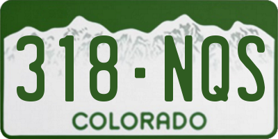 CO license plate 318NQS
