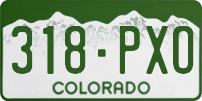 CO license plate 318PXO