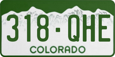 CO license plate 318QHE