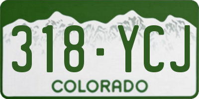 CO license plate 318YCJ
