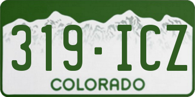 CO license plate 319ICZ