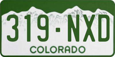 CO license plate 319NXD