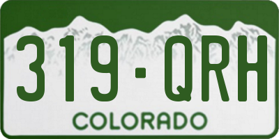 CO license plate 319QRH