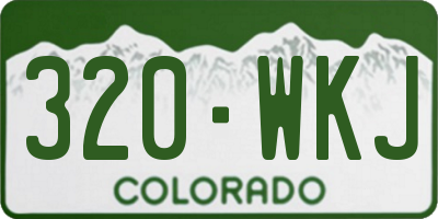 CO license plate 320WKJ