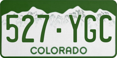 CO license plate 527YGC