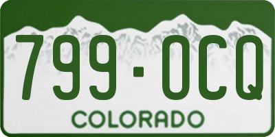 CO license plate 799OCQ