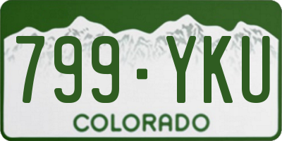 CO license plate 799YKU