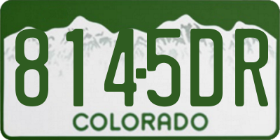 CO license plate 8145DR