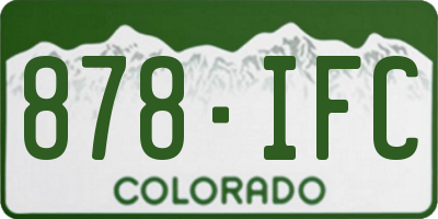 CO license plate 878IFC