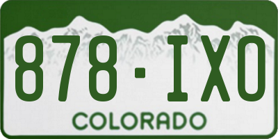 CO license plate 878IXO
