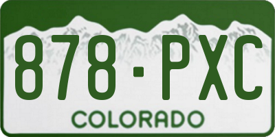 CO license plate 878PXC