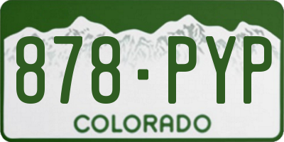 CO license plate 878PYP