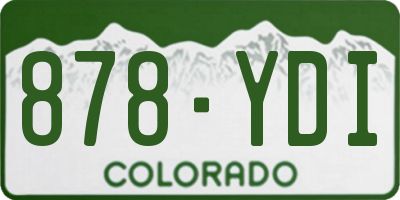 CO license plate 878YDI
