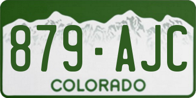 CO license plate 879AJC