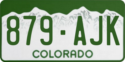 CO license plate 879AJK