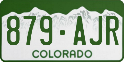 CO license plate 879AJR