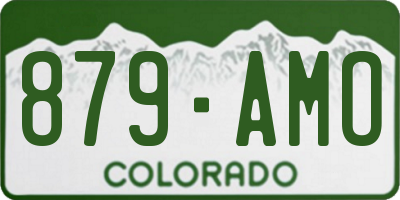 CO license plate 879AMO