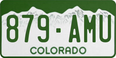 CO license plate 879AMU