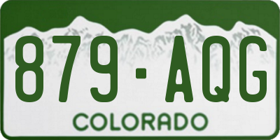CO license plate 879AQG