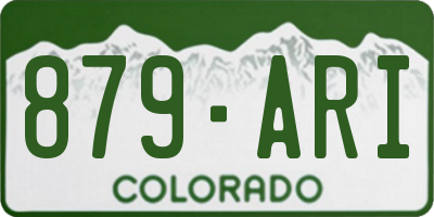 CO license plate 879ARI