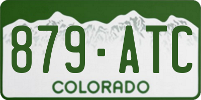 CO license plate 879ATC