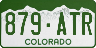 CO license plate 879ATR