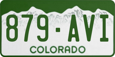 CO license plate 879AVI