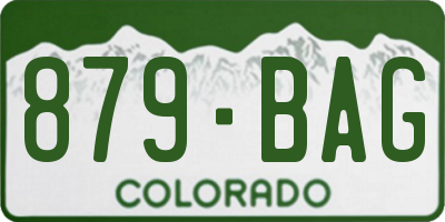CO license plate 879BAG