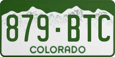 CO license plate 879BTC