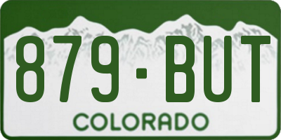 CO license plate 879BUT