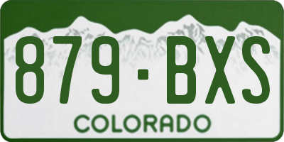 CO license plate 879BXS