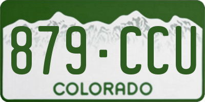 CO license plate 879CCU