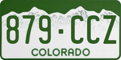 CO license plate 879CCZ