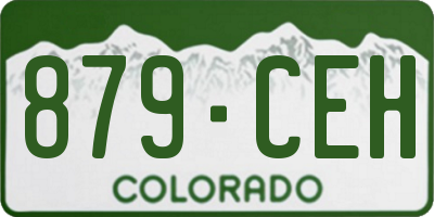 CO license plate 879CEH