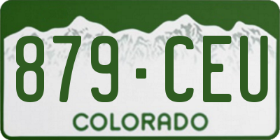 CO license plate 879CEU
