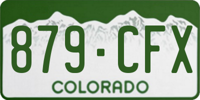 CO license plate 879CFX