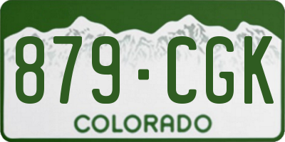 CO license plate 879CGK