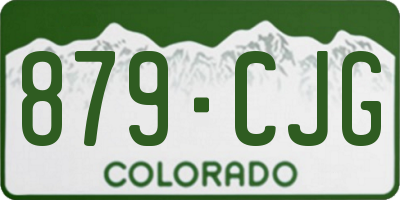 CO license plate 879CJG