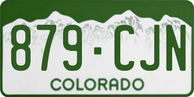 CO license plate 879CJN