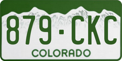 CO license plate 879CKC