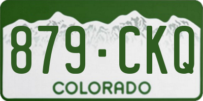 CO license plate 879CKQ